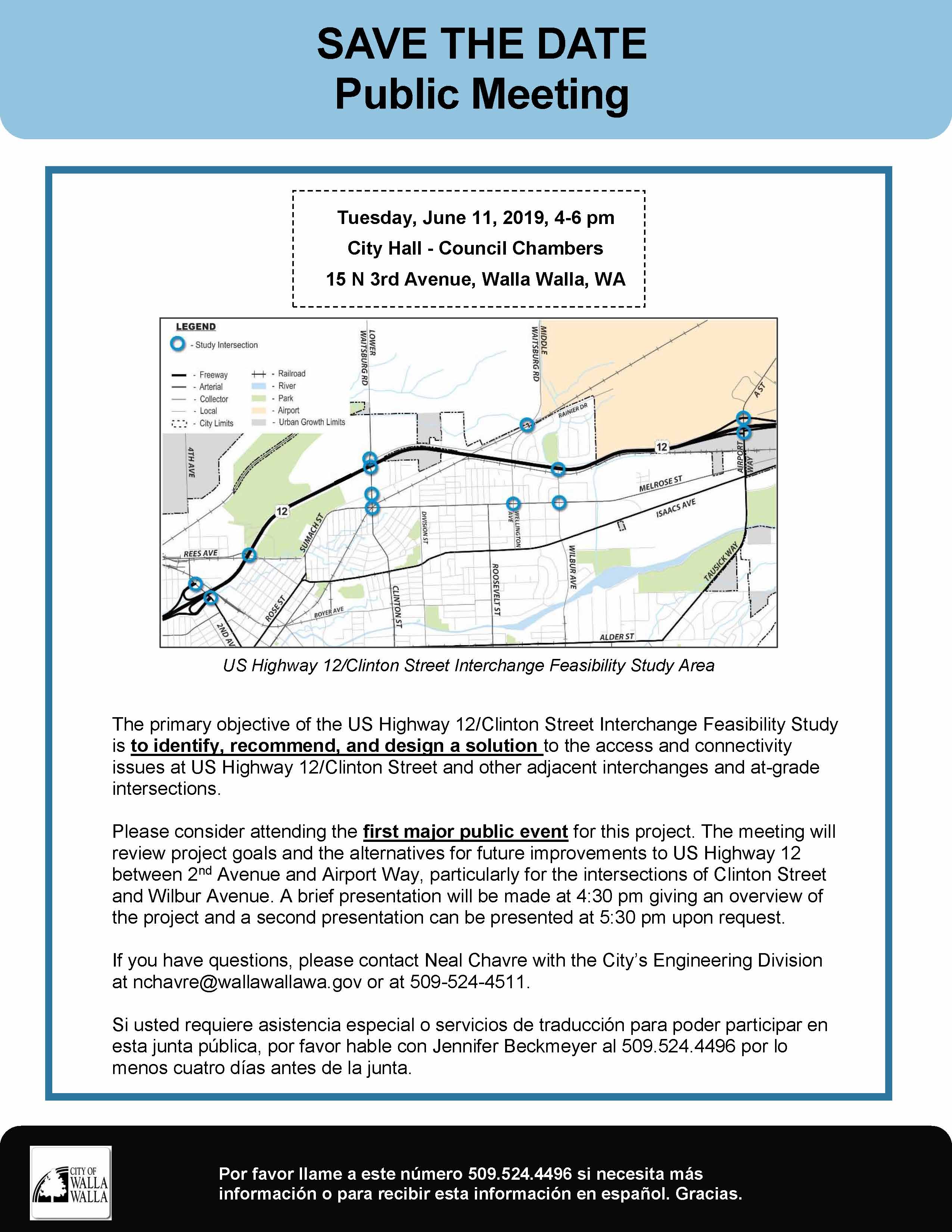 Public Meeting 1 Annoucement Handout Page 1